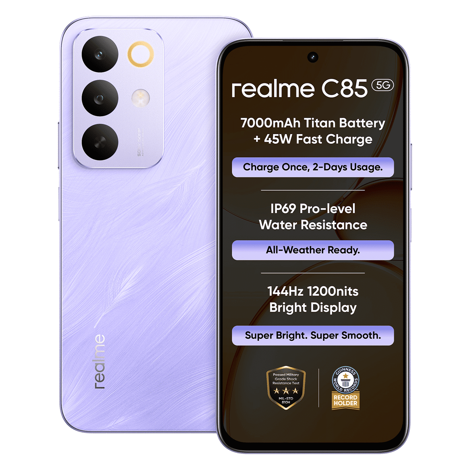 Buy realme C85 5G (4GB RAM, 128GB, Purple) Online - Croma